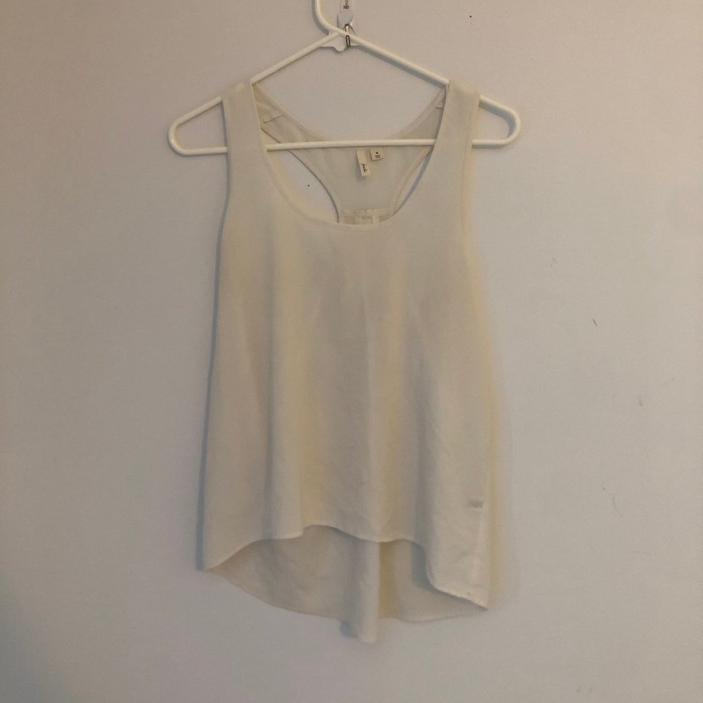 Cream Racerback Tank Top - Picture 2 of 8